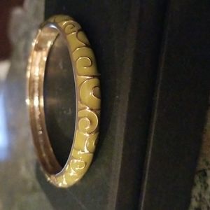 Enamel on Metal Bangle Bracelet